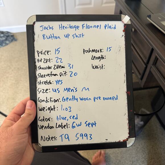 Jachs Heritage Flannel Plaid Button-Up Shirt US Men's M New - Picture 8 of 8